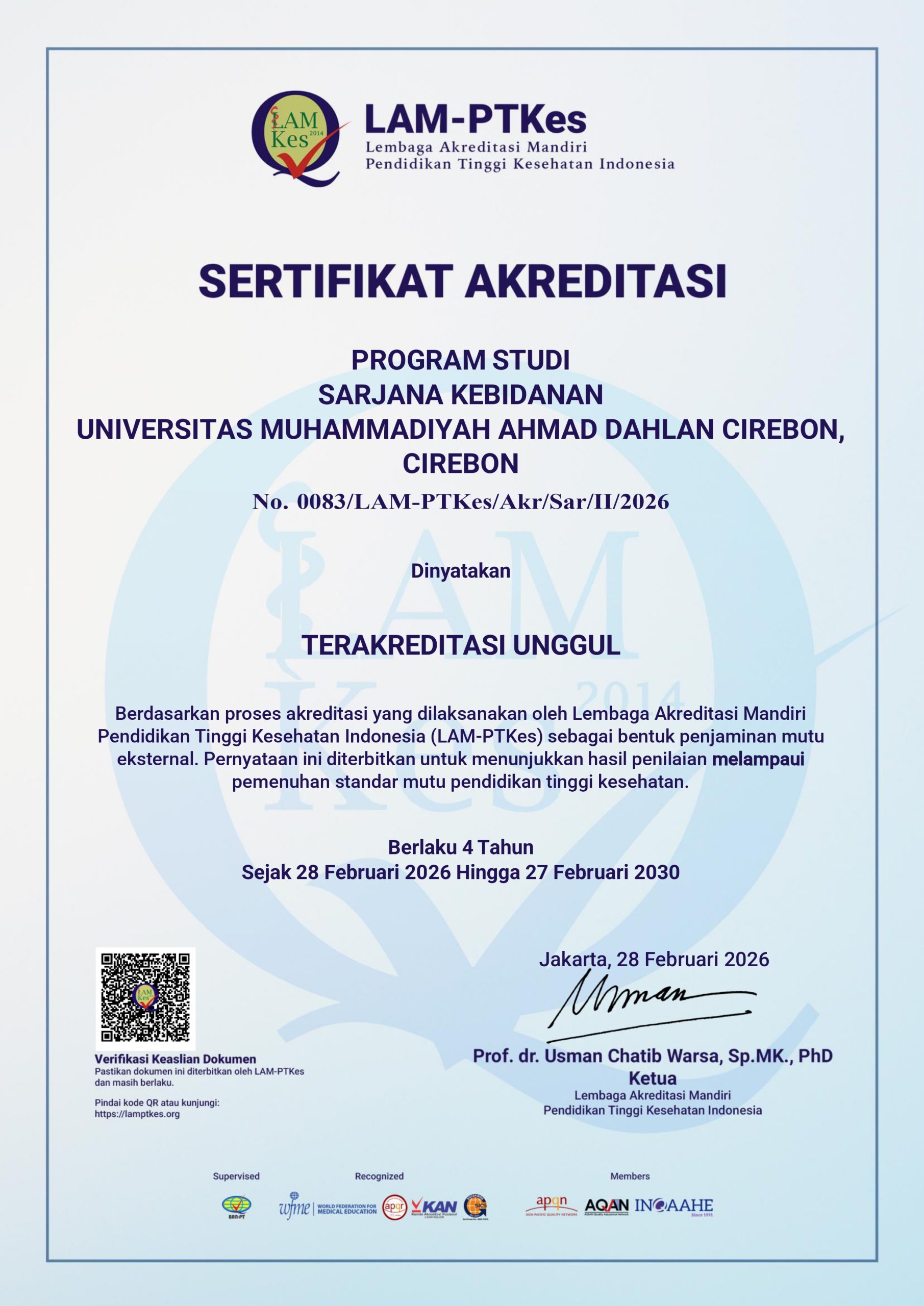 Sertifikat Akreditasi
